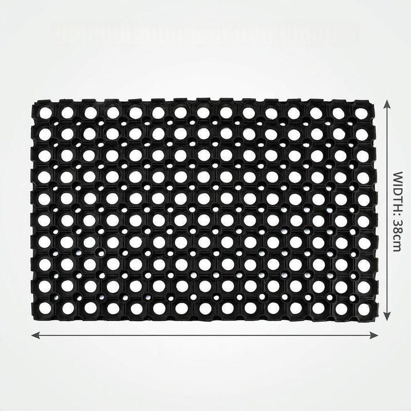 Silicone Mat - Non-Slip Bathtub Shower Mat, 38x70cm (BIack) - Image 4