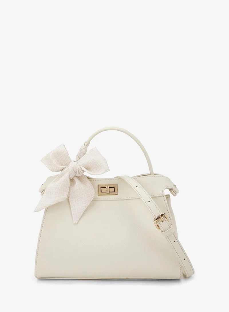 Flora Bella Bow Accent Tote Bag with Top Handle