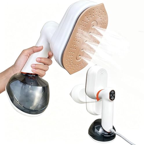 Yokgrass 2 in 1 Steamer & Iron,1200W Portable Travel Garment Steamer for Clothes, 7.8OZ Large Tank, Handheld Wrinkle Remover, 25S Fast Heat-up, Quick Wrinkle Remover, Compact Size for Travel - Image 1