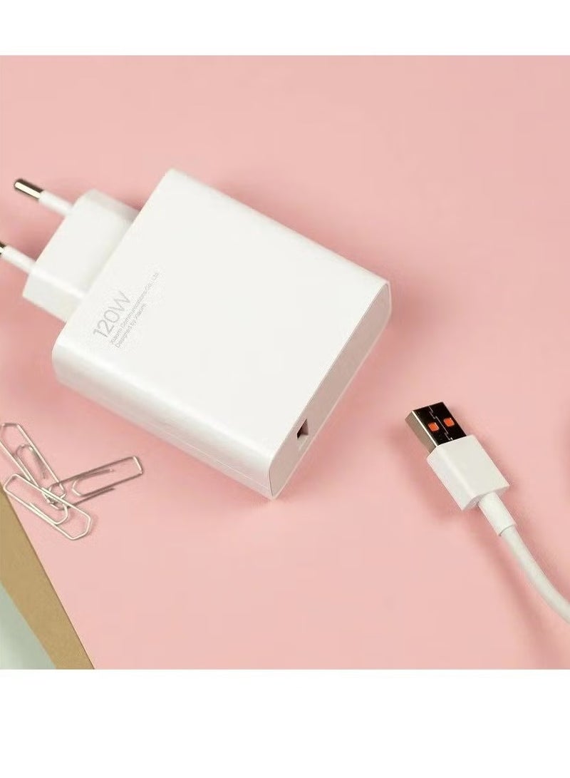 JAJEEK 120W Charging Combo (Type-A) Fast Charger White – Super-Fast USB Quick Charging for Phones, Tablets, and Laptops – Universal Compatibility, Durable & Safe Design for Reliable Performance - Image 4