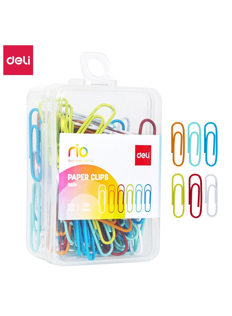 ديلي E0024 مشبك ورق - 29 مم، ألوان متنوعة - Image 1