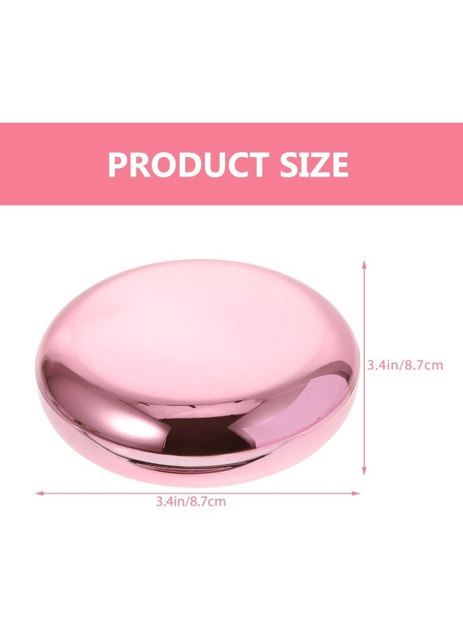 Healifty Portable Dental Retainer Box Dental Braces Case Practical Invisible Denture Case Dental Mouth Guard Case With Mirror Oral Care Box ( Rose Gold ), 8.7X2.7Cm, (Dgee10L45J14Vmrttb7Ah3) - Image 2