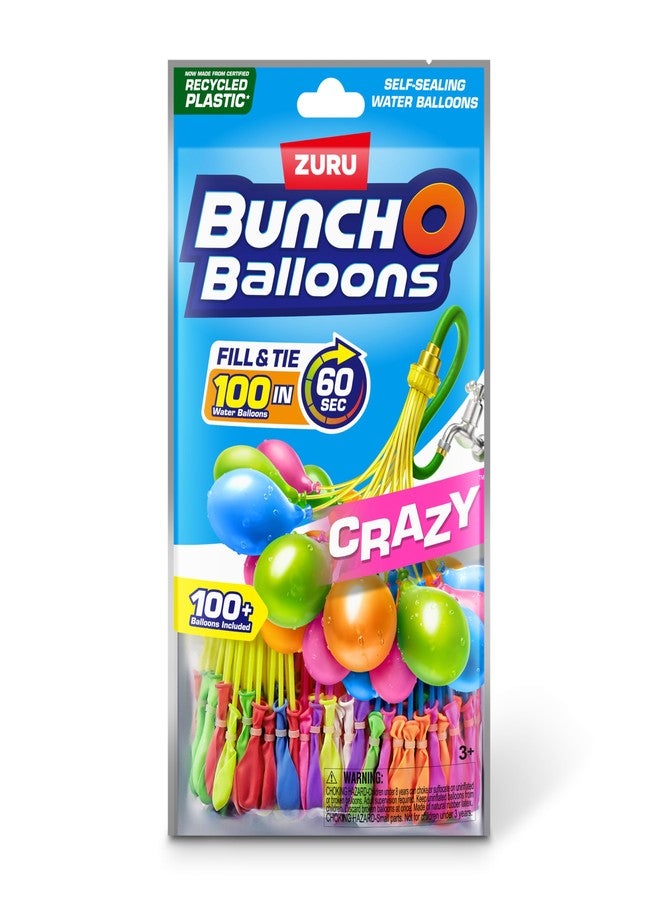 Bunch O Balloons 100 Rapid-Fill Crazy Color Water Balloons (3 Pack) - Image 2