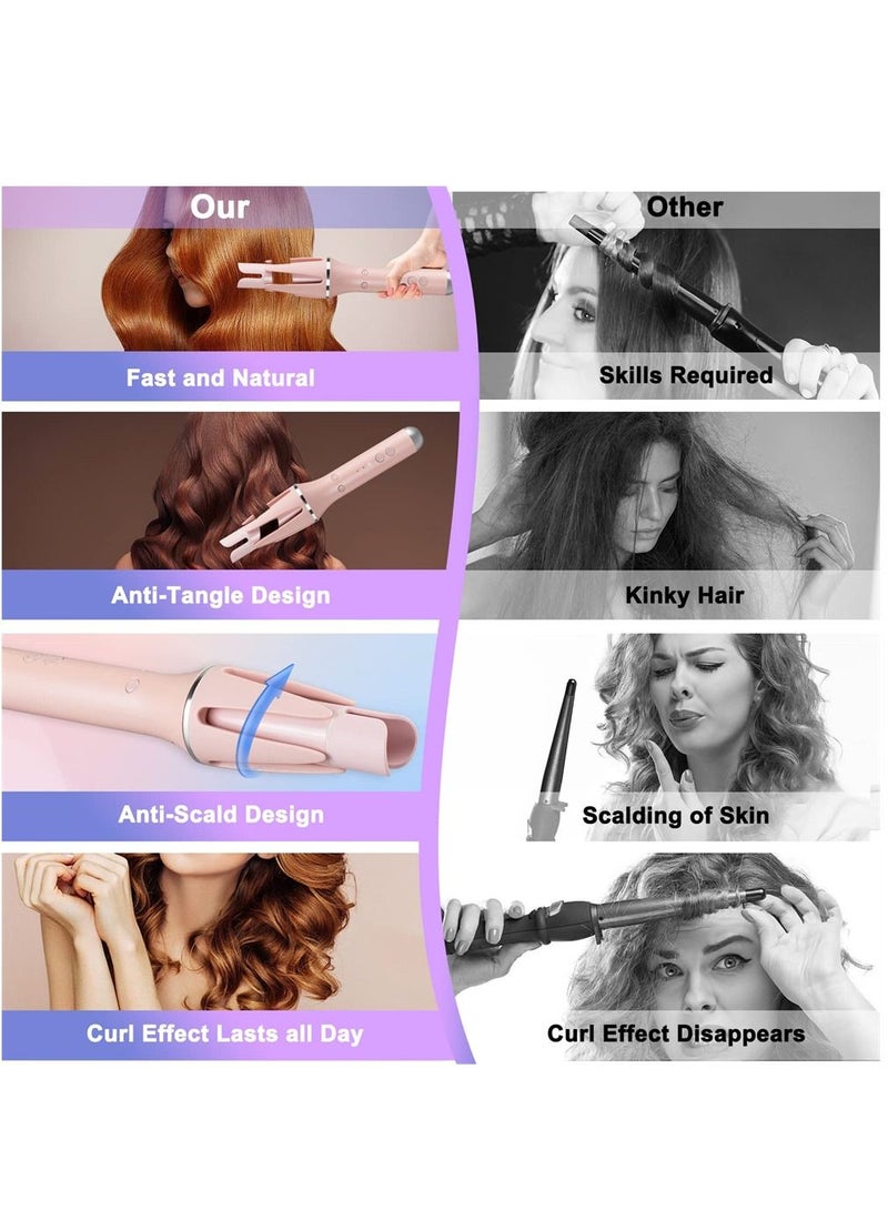 XiuWoo Automatic Curling Iron, Hair Curler with Dual Voltage, There are 3 Temperatures, 30 Seconds Fast Heating, Anti-Scald, Shut-Off, Styling Long-Lasting Auto - Image 5