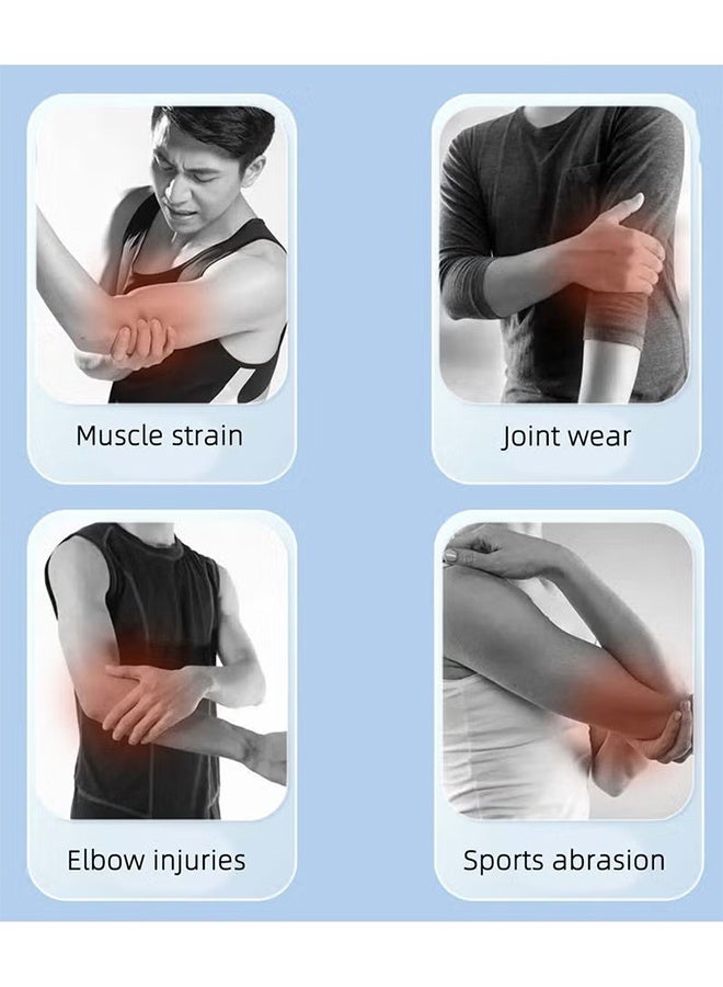 Happy D 2 Pack Elbow Support, Compression Support Sleeves, Compression Sports Elbow Pads, Fitness Cycling Sports Elbow Pads, Joint Pain Relief Elbow - Image 5