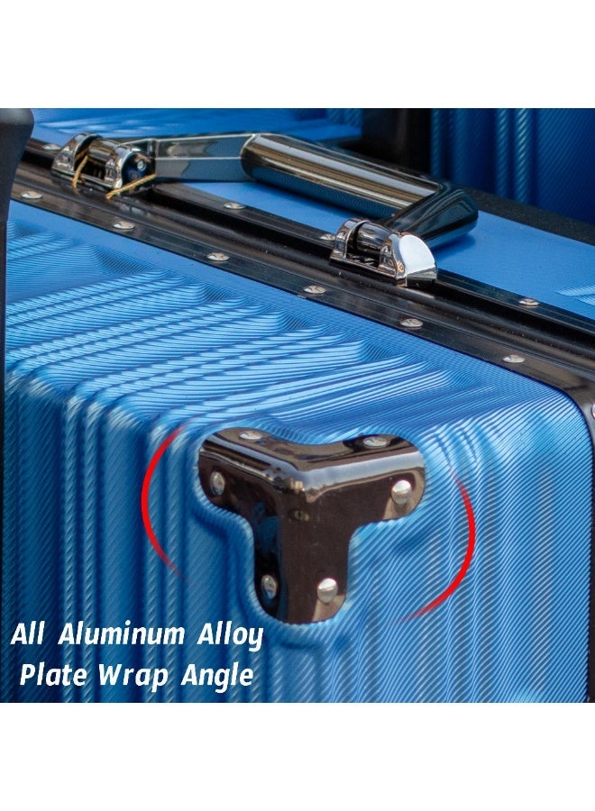 ZAAPPY Aluminum Frame Unbreakable Luggage 2Pcs Set (20/24 Inch) Polycarbonate Hard Shell Suitcase - Image 3