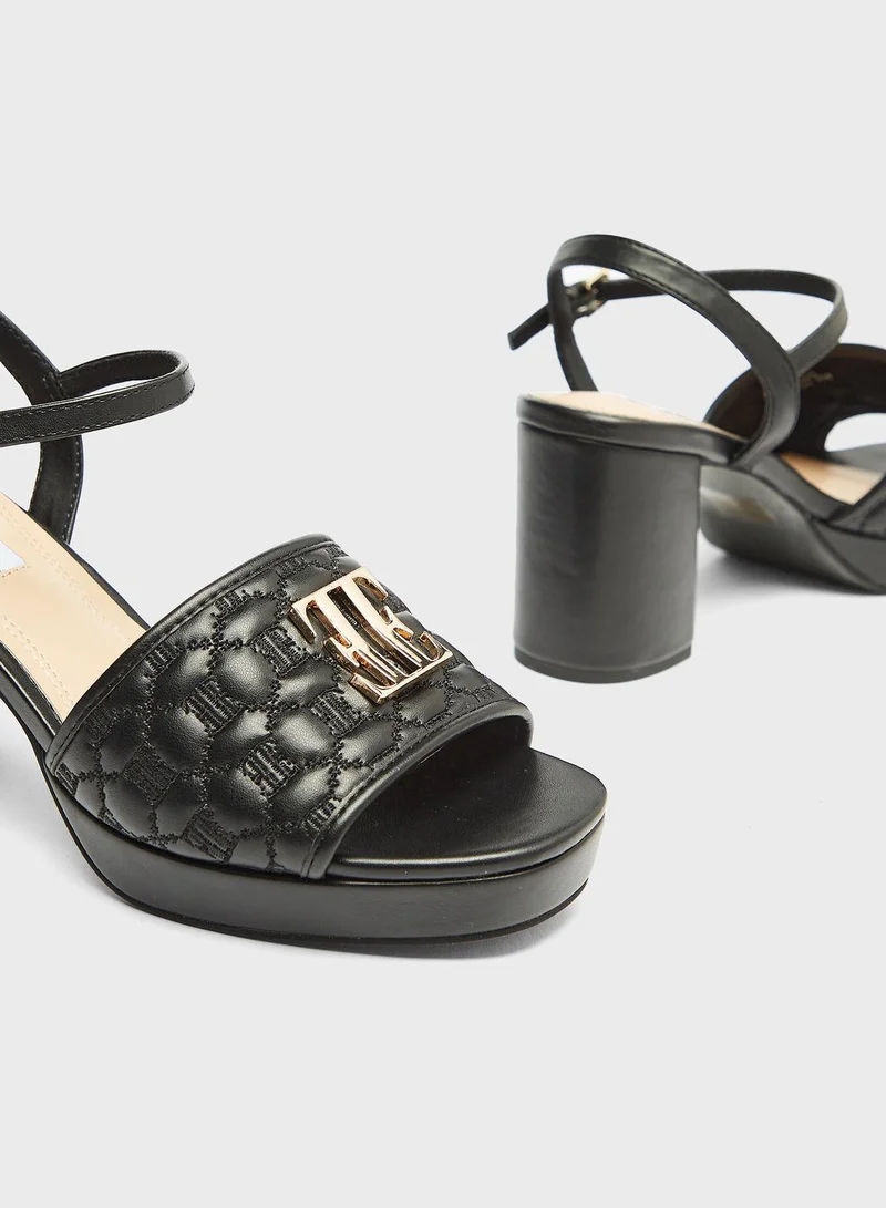 ELLE Ankle Strap High Heel Sandals