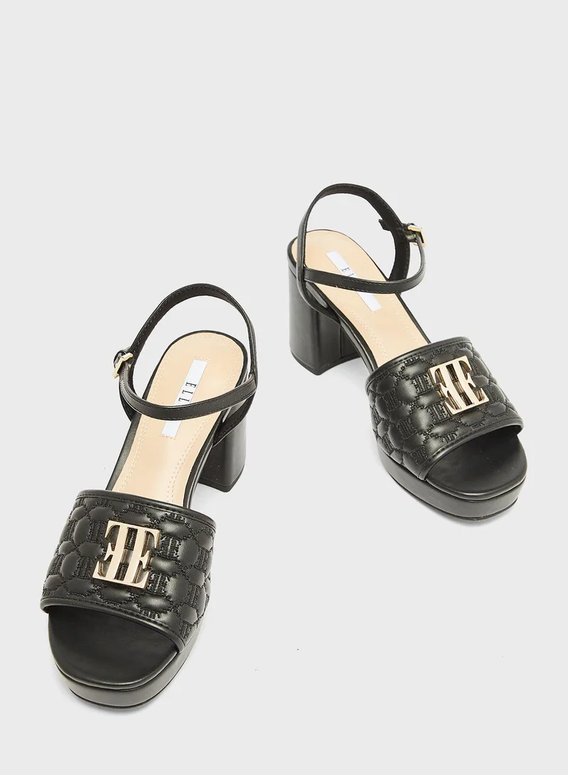 ELLE Ankle Strap High Heel Sandals