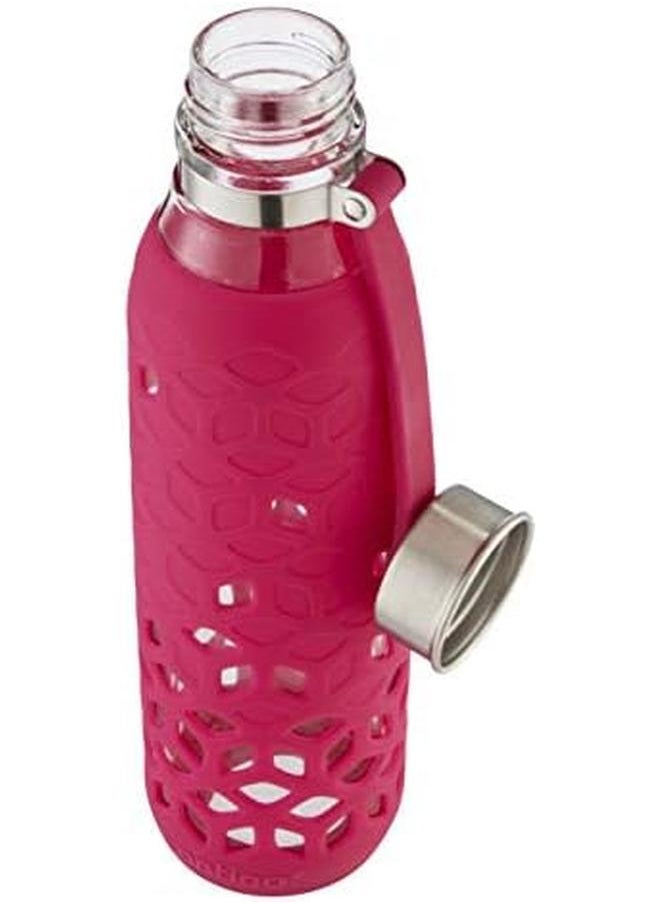 Contigo - Contego Purity Glass Large Drinking Water Bottle Leakproof Large Drinking Bottle With Silicone Lid Perfect For Sports Biking Hiking 18 Oz - Image 1