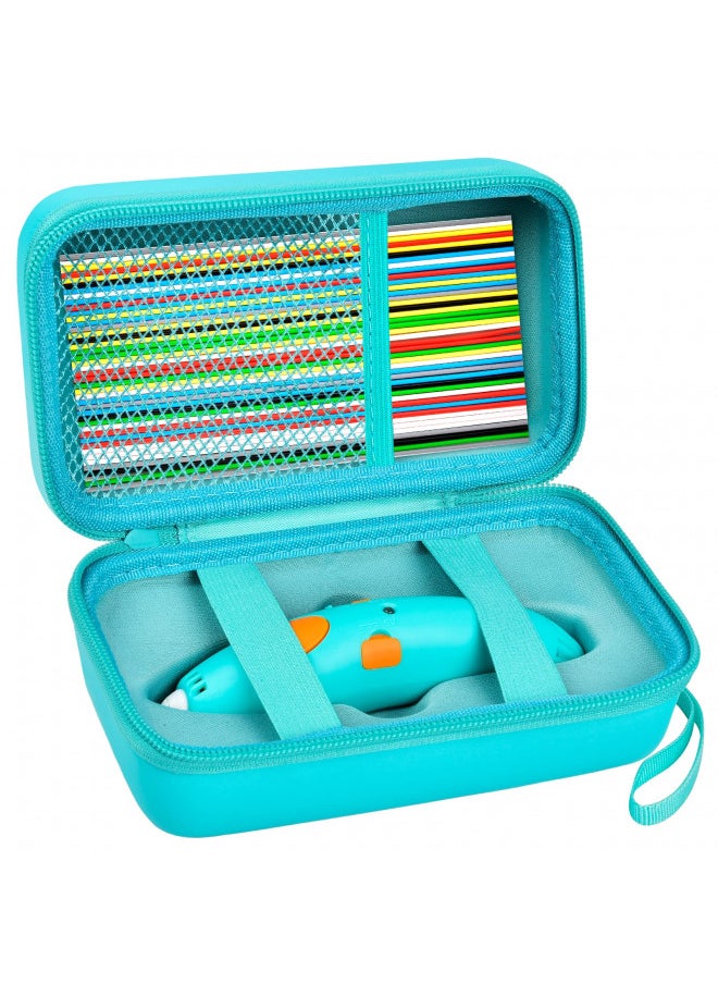 ANKHOH ANKHOH Case Compatible with 3Doodler Start+ Essentials (2023) for 3D Pen Set for Kids, Storage Organizer Holder for Printing Filament Refill and Micro-USB Charger, All Green-Bag Only  - Image 1