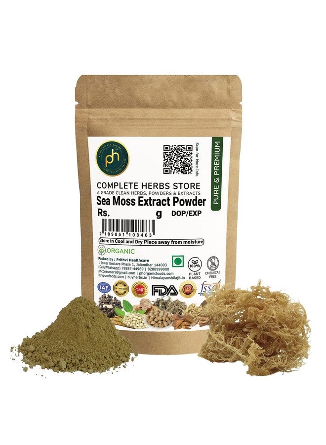 PH S Organic Irish Sea Moss Extract Powder 50G 10:1 | Irish Iso Gmp Organic Fda Certified Herbs For Overall Body Wellness - Image 1