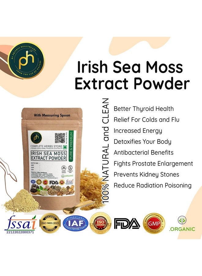 PH S Organic Irish Sea Moss Extract Powder 50G 10:1 | Irish Iso Gmp Organic Fda Certified Herbs For Overall Body Wellness - Image 3