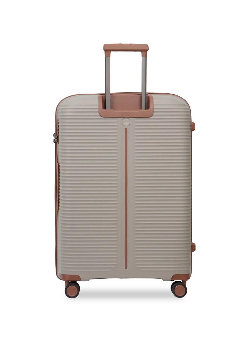 President PP  3-piece luggage set High-quality Travel bag ( S,M,L) spinner wheels, Model -97980 ( BEIGE ) - Image 5