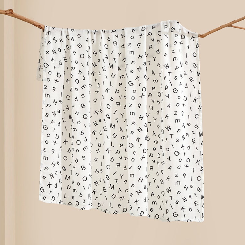 منشفة قطنية بطبقتين لحديثي الولادة ناعمة وقابلة للتنفس غطاء منشفة استحمام بطانية لف الطفل منتجات الأطفال منشفة لف - Image 1