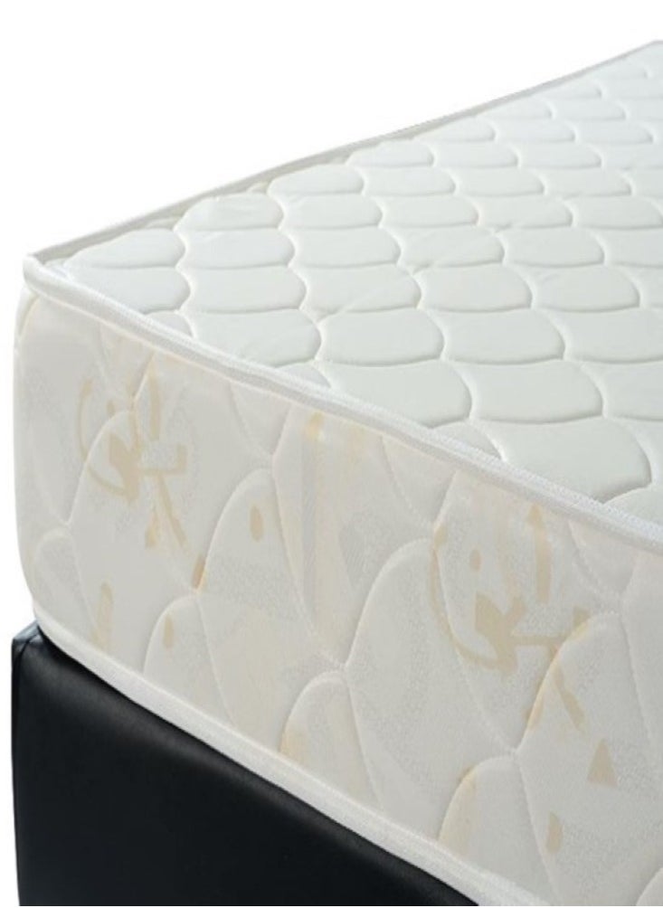 AL WADI FURNITURE - King Size Medicated Mattress, Comfort Back Support, Reversible Use Option, Polyester Fabric, 180W x 210L x 20H cm - White - Image 1