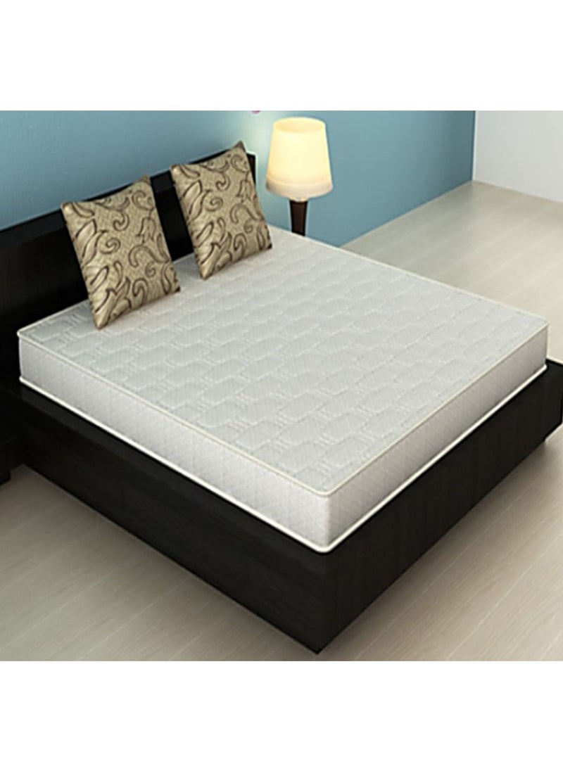 AL WADI FURNITURE - King Size Medicated Mattress, Comfort Back Support, Reversible Use Option, Polyester Fabric, 180W x 210L x 20H cm - White - Image 1