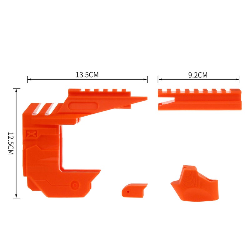 WORKER NO.217 Mod Kit for Nerf Hammershot Attachments Decor Color Orange - Image 4
