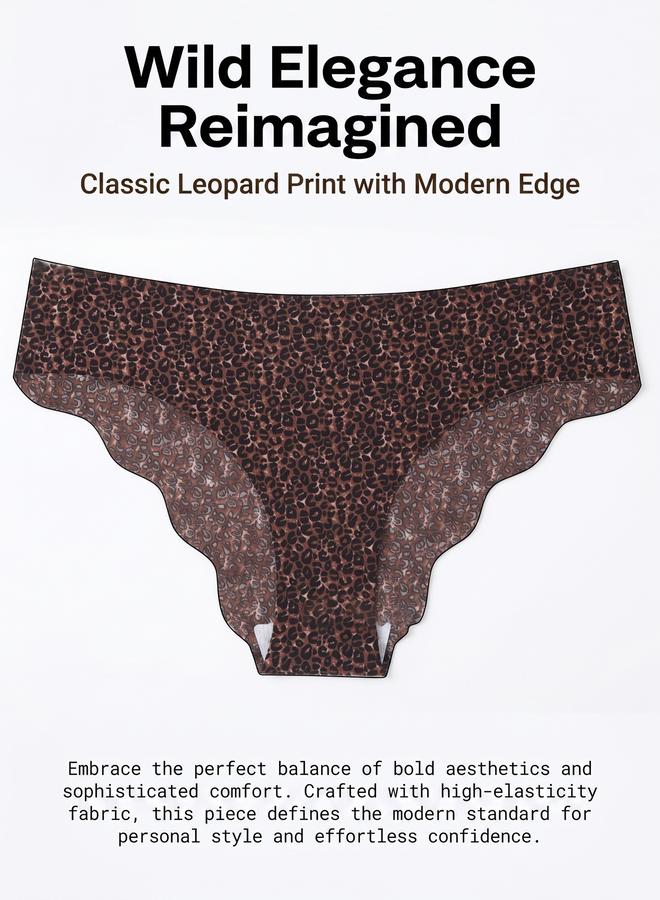 Take Two Brown Leopard Print Seamless Brief - Image 3
