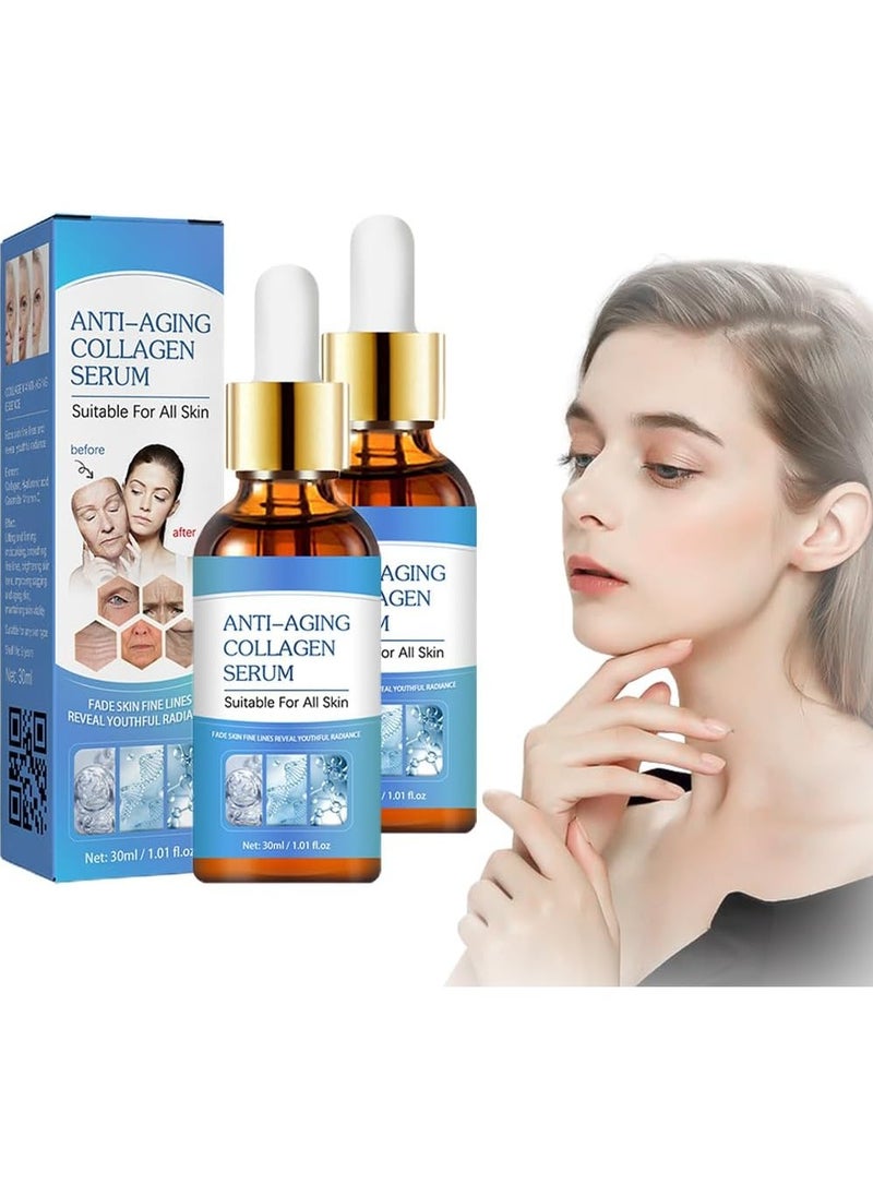 West&Month - 2 PCS Face Serum Anti-aging Serum for Face and Wrinkles Firming Lifting Skin Collagen Boost Serum - Image 1