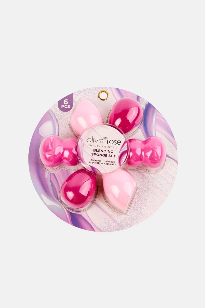 Olivia Rose 6 Pieces Blending Sponge Set, Multiclolor - Image 1