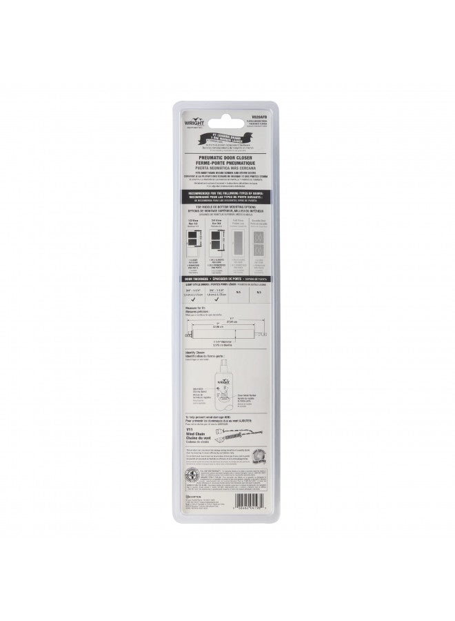 Wright Products V820AFB Light Duty Pneumatic Screen and Storm Door Closer Florida Bronze - Image 3