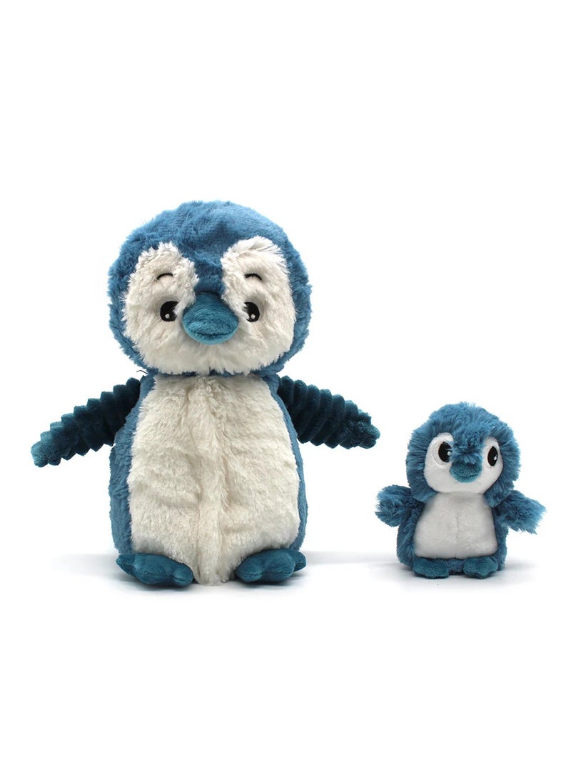 Les Deglingos - Iglou the Penguin Plush Toy - Tropical Penguin Soft Toy with Hidden Baby, Eco-Friendly, Machine Washable - Image 1