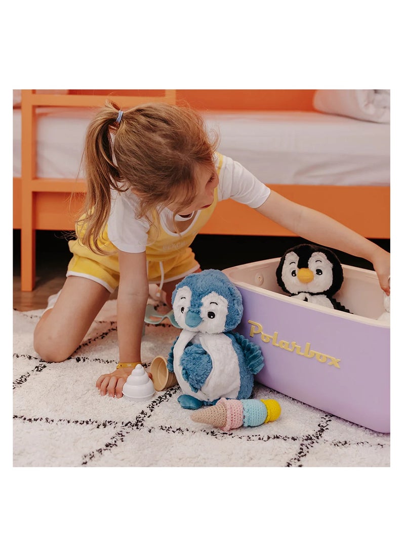 Les Deglingos - Iglou the Penguin Plush Toy - Tropical Penguin Soft Toy with Hidden Baby, Eco-Friendly, Machine Washable - Image 1