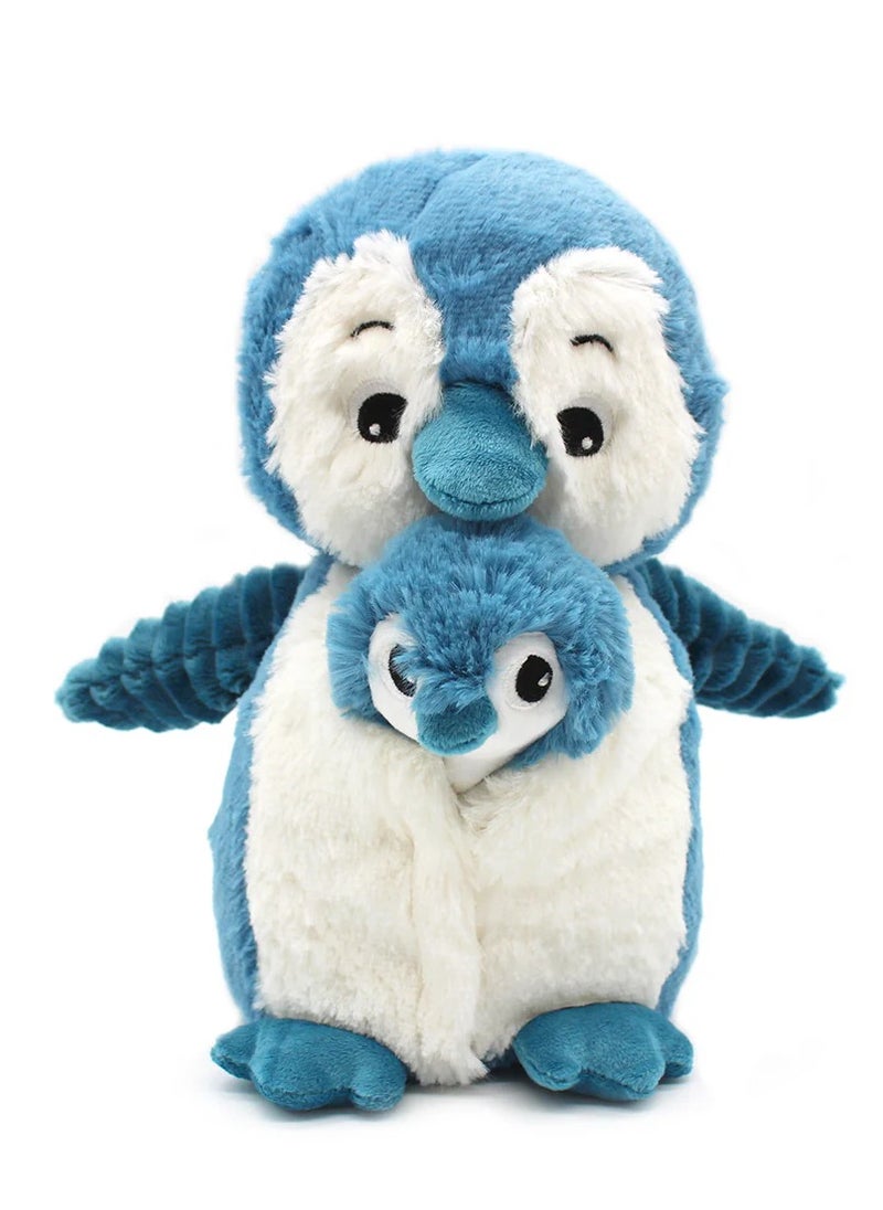 Les Deglingos - Iglou the Penguin Plush Toy - Tropical Penguin Soft Toy with Hidden Baby, Eco-Friendly, Machine Washable - Image 1
