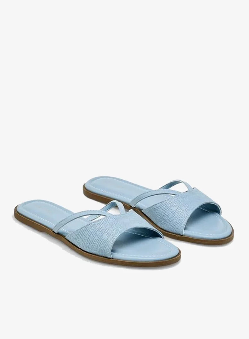 Flora Bella By Shoexpress Flora Bella Women Textured Slip-On Flat Sandals