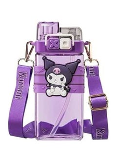 Sanrio Kuromi Water Bottle 520ml with Strap – Cute & Portable Hydration Companion  - Image 1