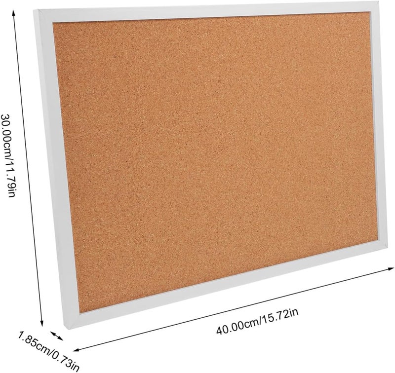 1Set Framed Cork Board DIY Small Bulletin Board for Office Memo Board for Notes Photos Lightweight Stylish Design for Home Office Use - Image 2