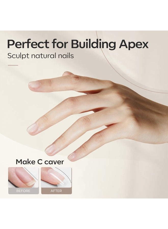 modelones Builder Nail Gel, 7-in-One Clear Builder for Nails, LED Lamp Cured Color Base Coat Strengthener Thickening Extension Rhinestone Glue Gel Polish in a Bottle for DIY Home Salon Gifts - Image 5