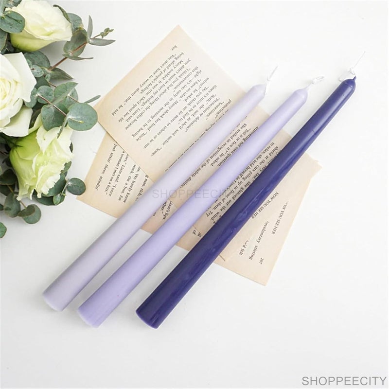 Shoppeecity Candle Stick Mold I 3D Half Round Head Rod Long Cylinder Acrylic Epoxy Mould I Tall Taper Cylindrical Candle Mold Pillar for DIY Handmade Cake Dcor Aromatherapy Home Wedding Dinner Party Candles Making 1 Pcs 22X 255 CM - Image 2