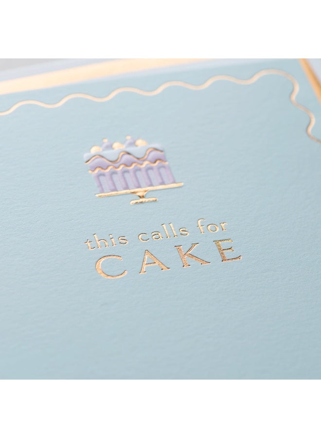 Pigment Fox & Butler Calls for Cake Greeting Card - Image 2