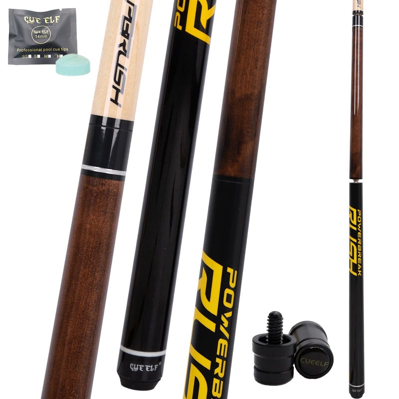 CUEELF Heavy Hitter Jump Break Pool Cue 20oz 21oz 22oz 23oz 3Piece Pool Stick Extra Hard Bakelite Tip for Explosive Breaks and Effortless Jumps - Image 2