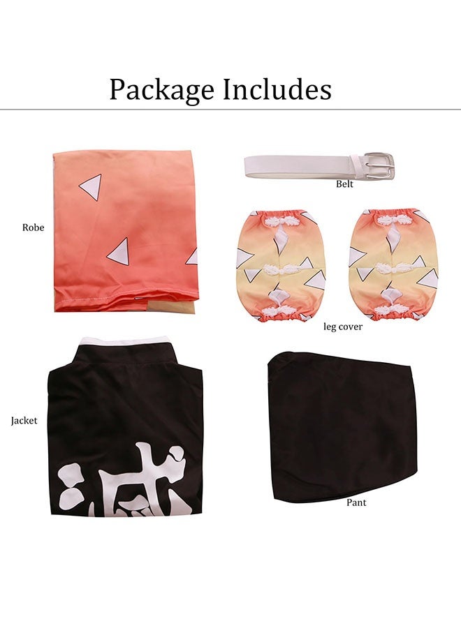 Halamodo قاتل الشياطين زينيتسو أغاتسوما مجموعة أزياء كوزبلاي، ملابس لعب أدوار الأنمي، بما في ذلك الملابس الخارجية، أعلى، سروال، ربط القدمين والحزام، مناسبة لاحتفالات عيد الميلاد، عروض المسرح، حفلات المواضيع، عروض المواهب، وأوقات مختلفة للبالغين - Image 5