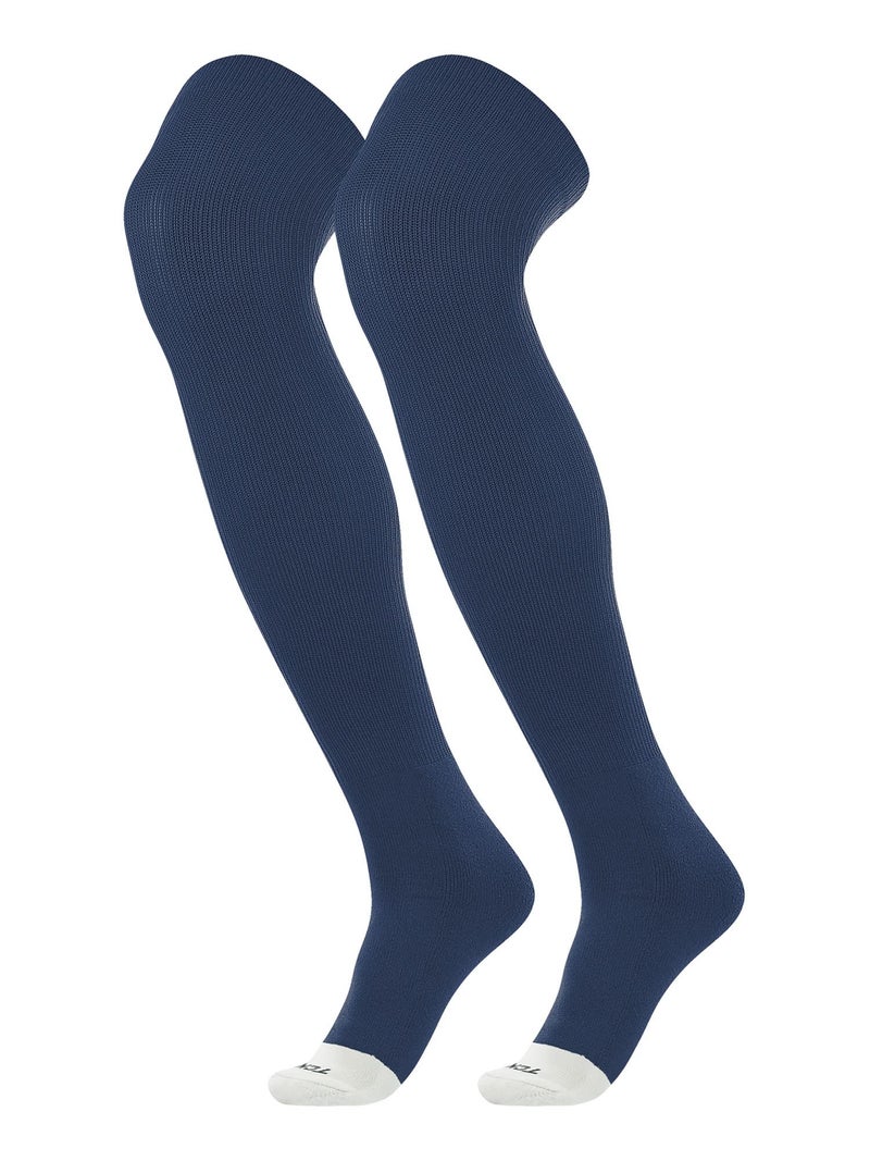 TCK Prosport Football Socks Over the Knee (Navy, Medium) - Youth Football Socks & Baseball High Socks - Over Knee Baseball Socks - Tall Softball Socks - Image 1