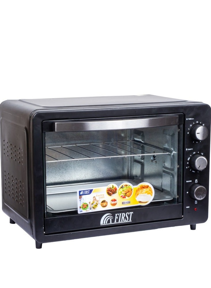 Electric Oven With Grill And Tray, 45 Liters, Stainless Steel Grid