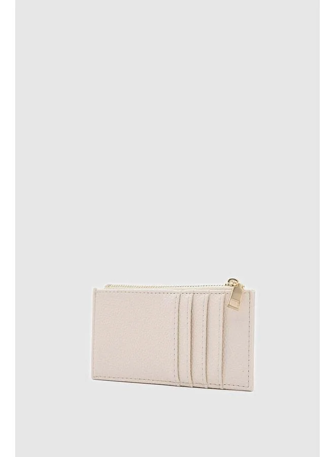 Shule Bags  Linn Textured Women's Cardholder Cream. for Women | Best Price UAE