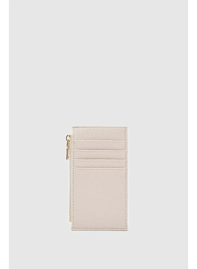 Linn Textured Women's Cardholder Cream.