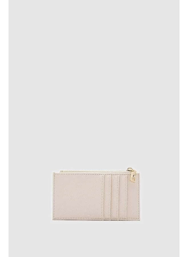 Shule Bags  Linn Textured Women's Cardholder Cream. for Women | Best Price UAE