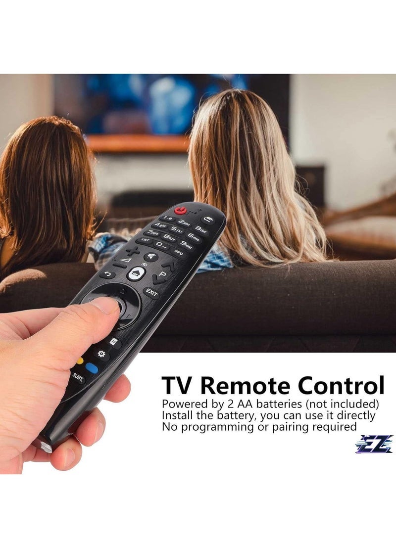 PopZa New Remote Control Compatible with LG Magic Motion 3D Smart TV AN-MR400 AN-MR400G AN-MR650 AN-MR650G with battery - Image 2