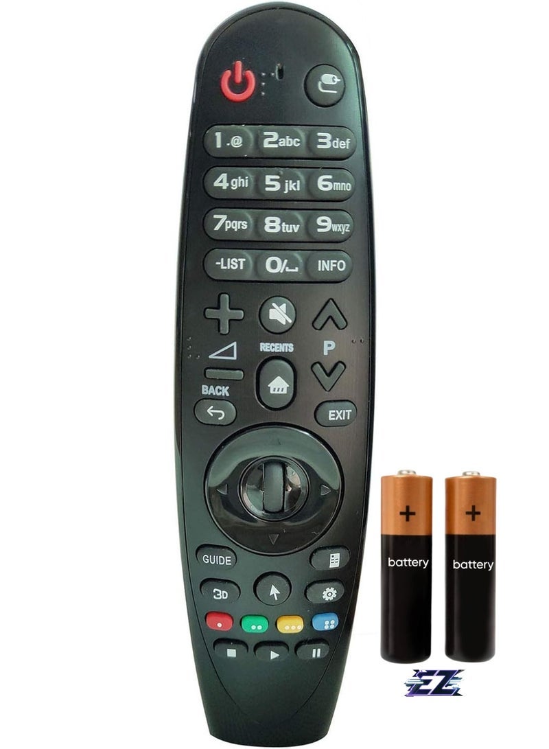PopZa New Remote Control Compatible with LG Magic Motion 3D Smart TV AN-MR400 AN-MR400G AN-MR650 AN-MR650G with battery - Image 1