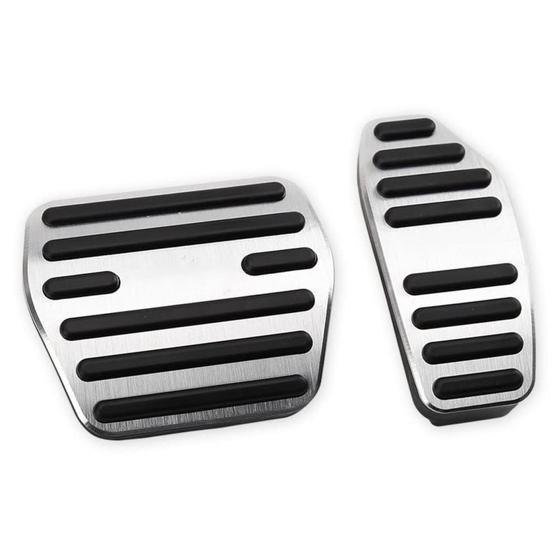 LEXLEYwith Rogue Logo 2PCS AntiSlip Aluminum Brake Gas Pedal PadsAuto No Drilling Accelerator Pedal Covers Only for Nissan 20142026 Rogue20172022 Rogue SportSliver - Image 3