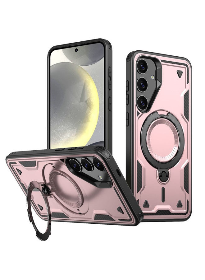 For Samsung Sky Ring Magnetic Armor Charging Protective Cover  Samsung s24fe 
