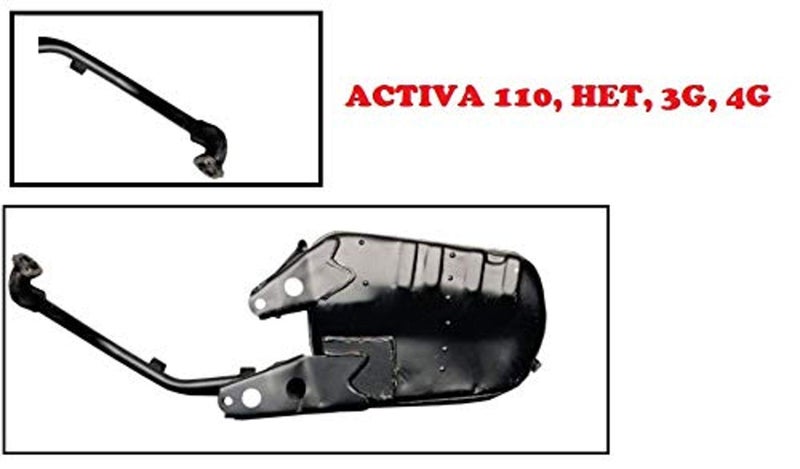 AOWbikes Silencer Bend for Honda Activa Models, black (besil-14) - Image 2