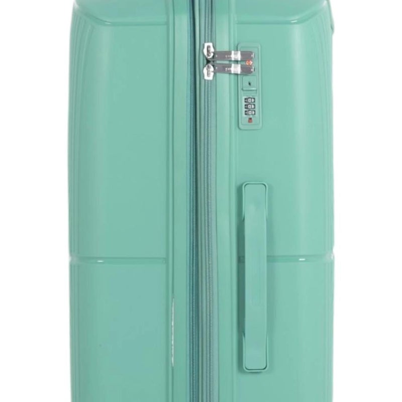 Aviator Luxury Durable 4-Piece Luggage Set (Shatterproof with Bonus Handbag) with Double Zipper Expansion Case - Image 4