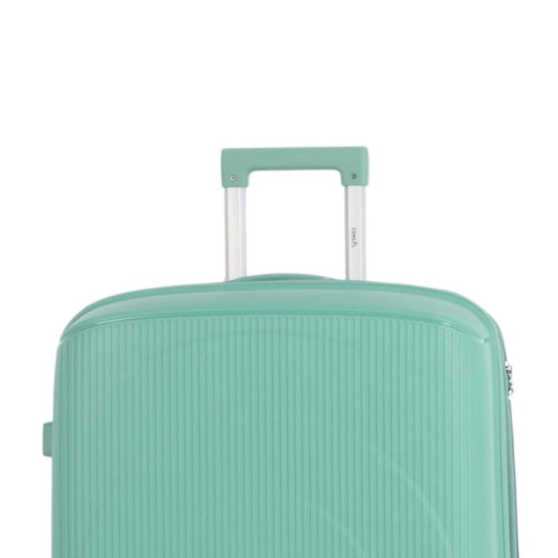 Aviator Luxury Durable 4-Piece Luggage Set (Shatterproof with Bonus Handbag) with Double Zipper Expansion Case - Image 3
