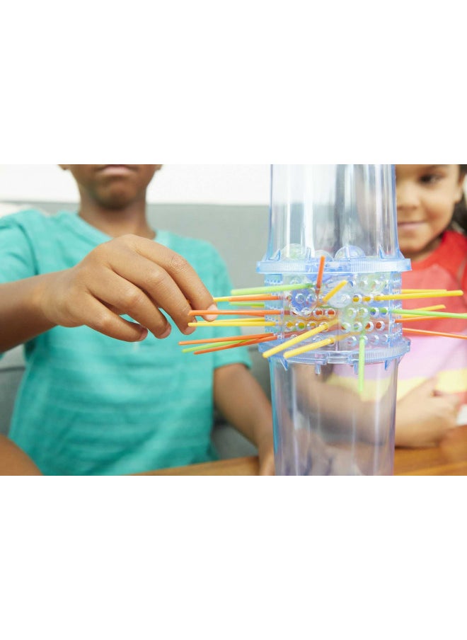 Mattel Games Kerplunk Kids Game, Family Game for Kids & Adults with Simple Rules, Don'T Let the Marbles Fall for 2-4 Players