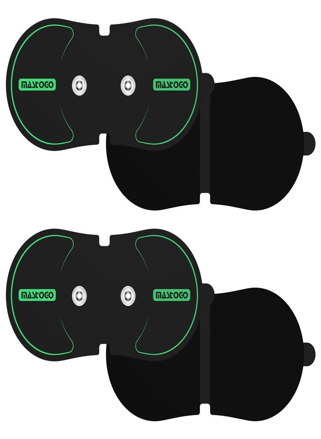 MASTOGO Wireless Tens Unit Electrode Pads - 4.4 in x 2.2 in Tens Unit Electrode Pads for Standard 3.5mm snap connectors - Compatible with 1.1 in Distance Between the Centers of the Two Snaps(4pack) - Image 1